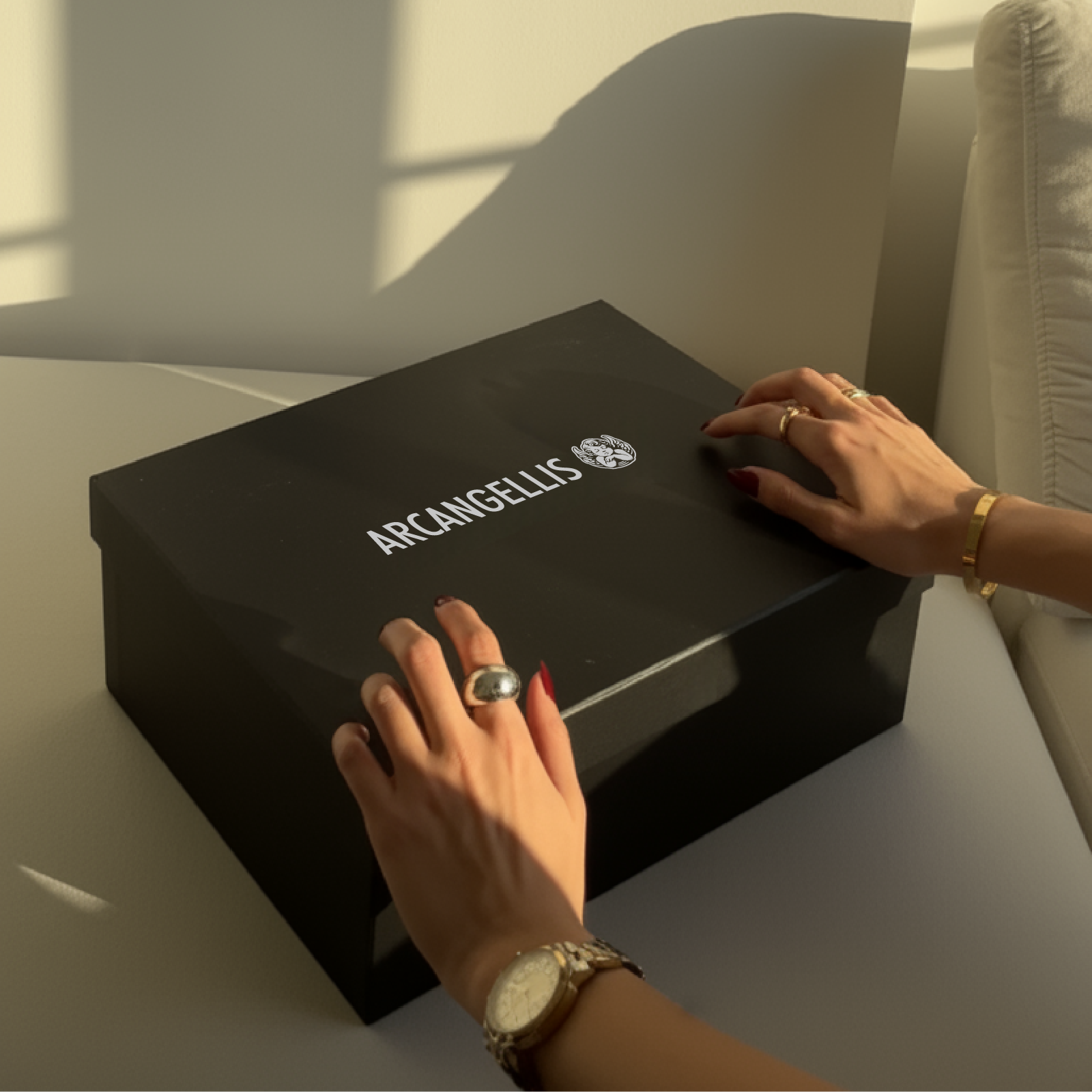 ARCANGELLIS black packaging box