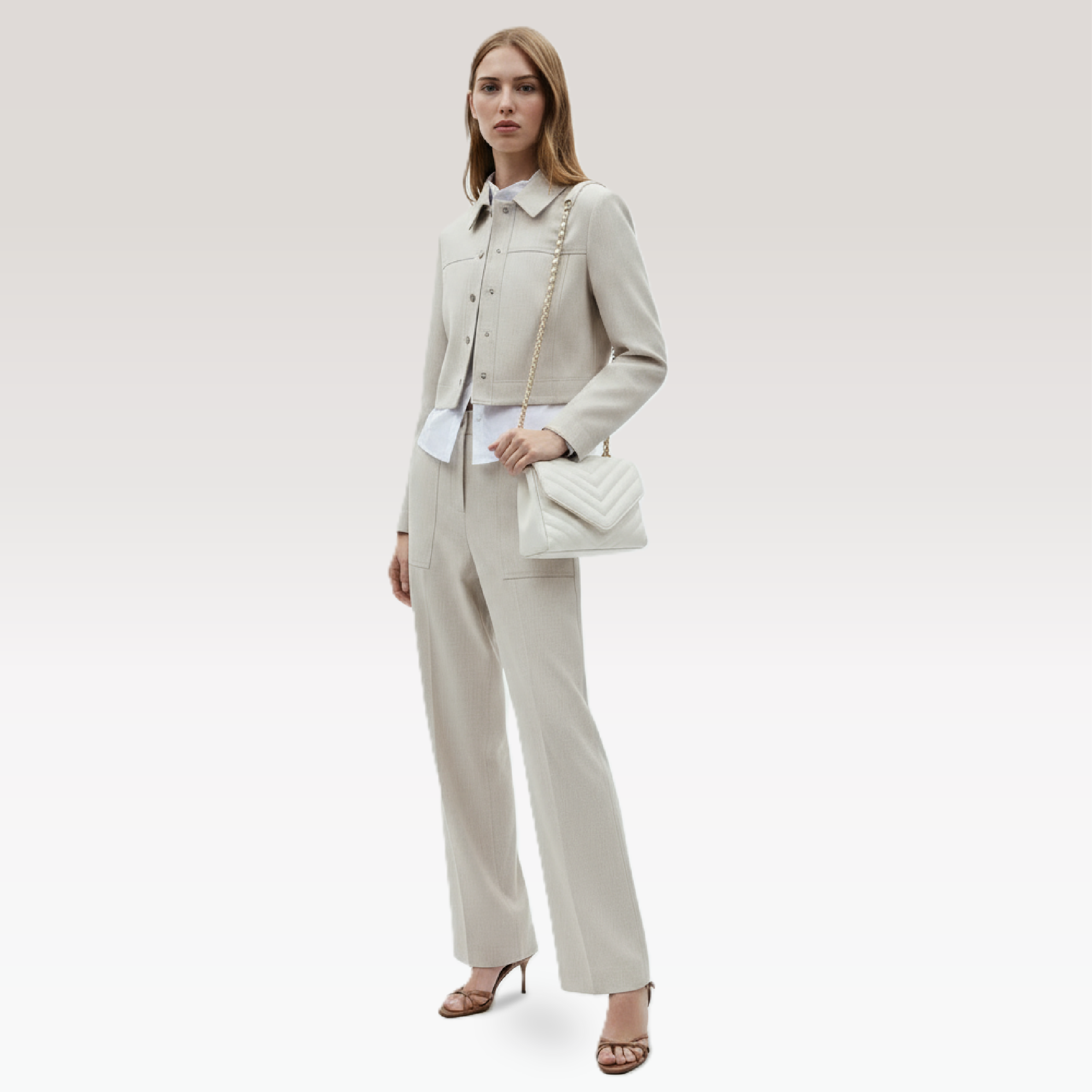 ARCANGELLIS_Azraelle_quilted_vegan_leather_crossbody_bag_in_White_-_Model_View