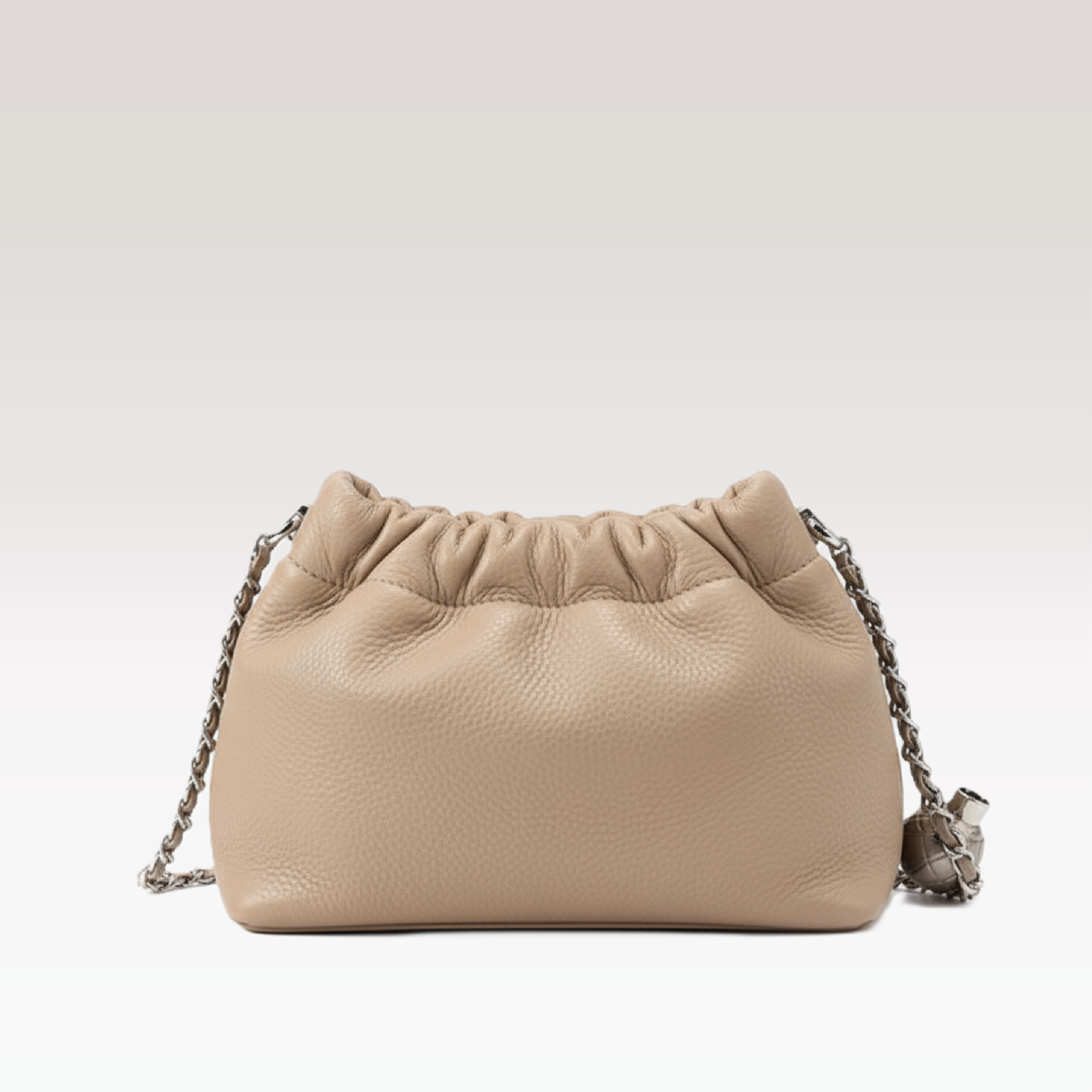ARCANGELLIS_Lumielle_mini_vegan_leather_crossbody_bag_in_Beige_-_Front_View