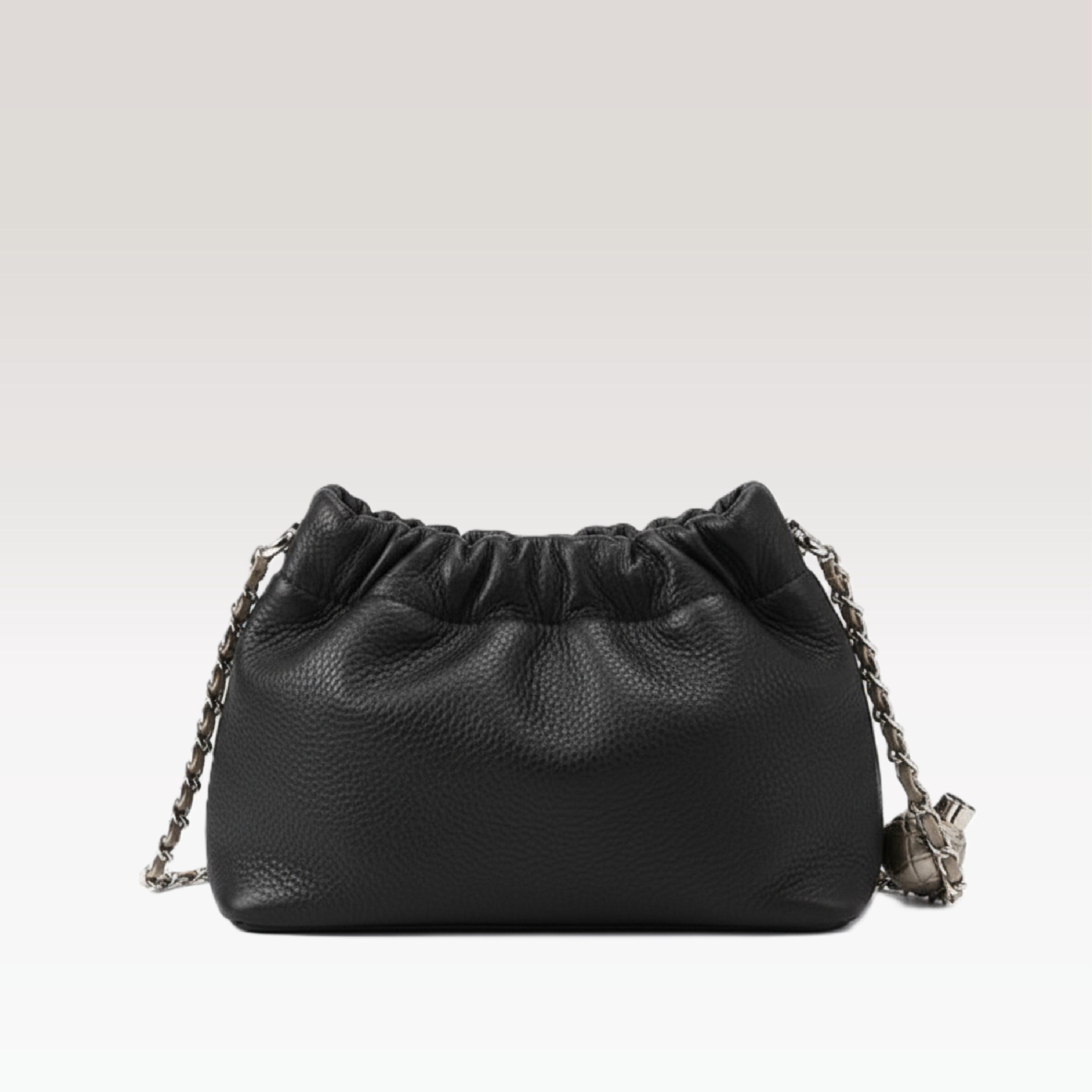 ARCANGELLIS_Lumielle_mini_vegan_leather_crossbody_bag_in_Black_-_Front_View