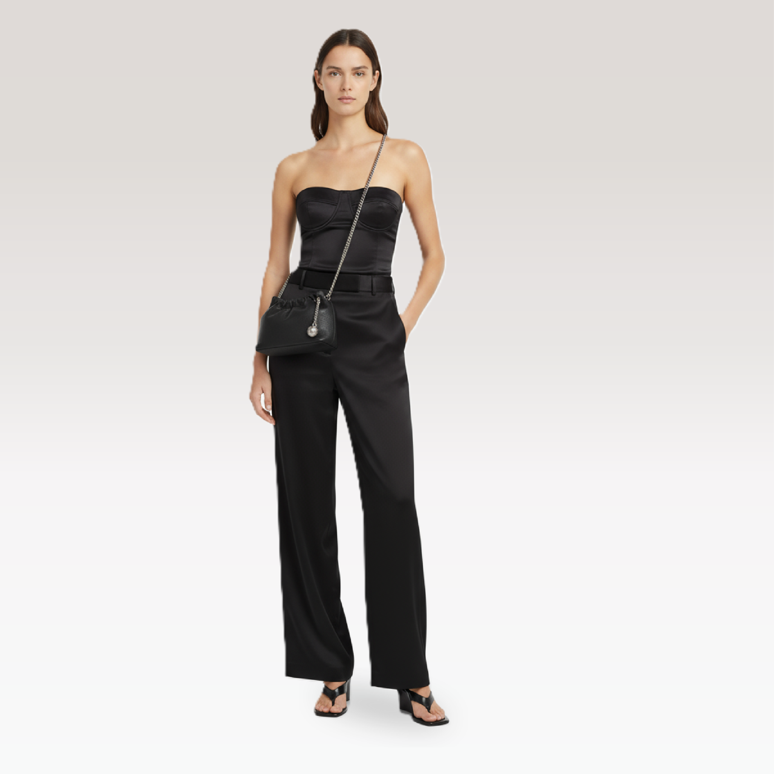 ARCANGELLIS_Lumielle_mini_vegan_leather_crossbody_bag_in_Black_-_Model_View