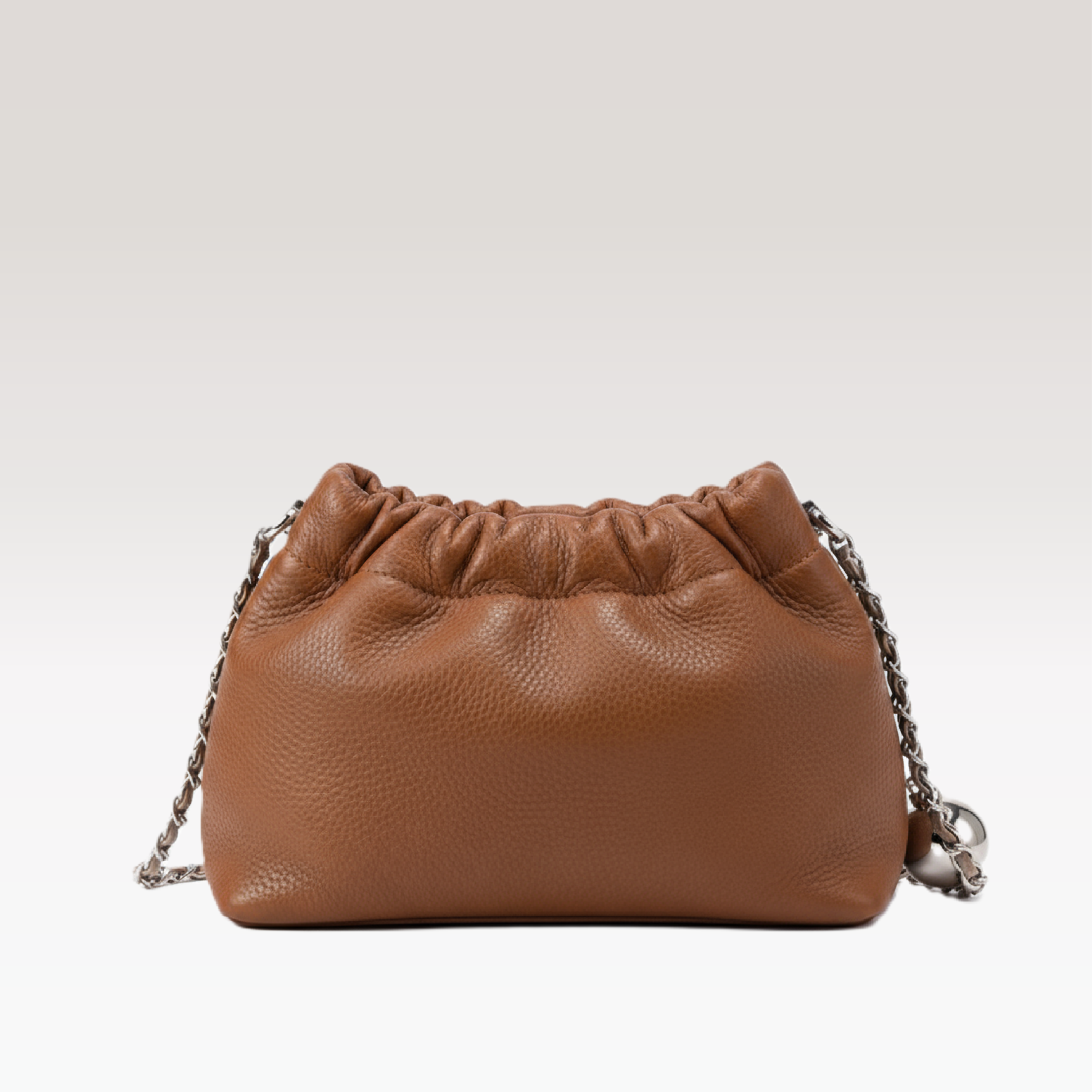ARCANGELLIS_Lumielle_mini_vegan_leather_crossbody_bag_in_Brown-_Front_View