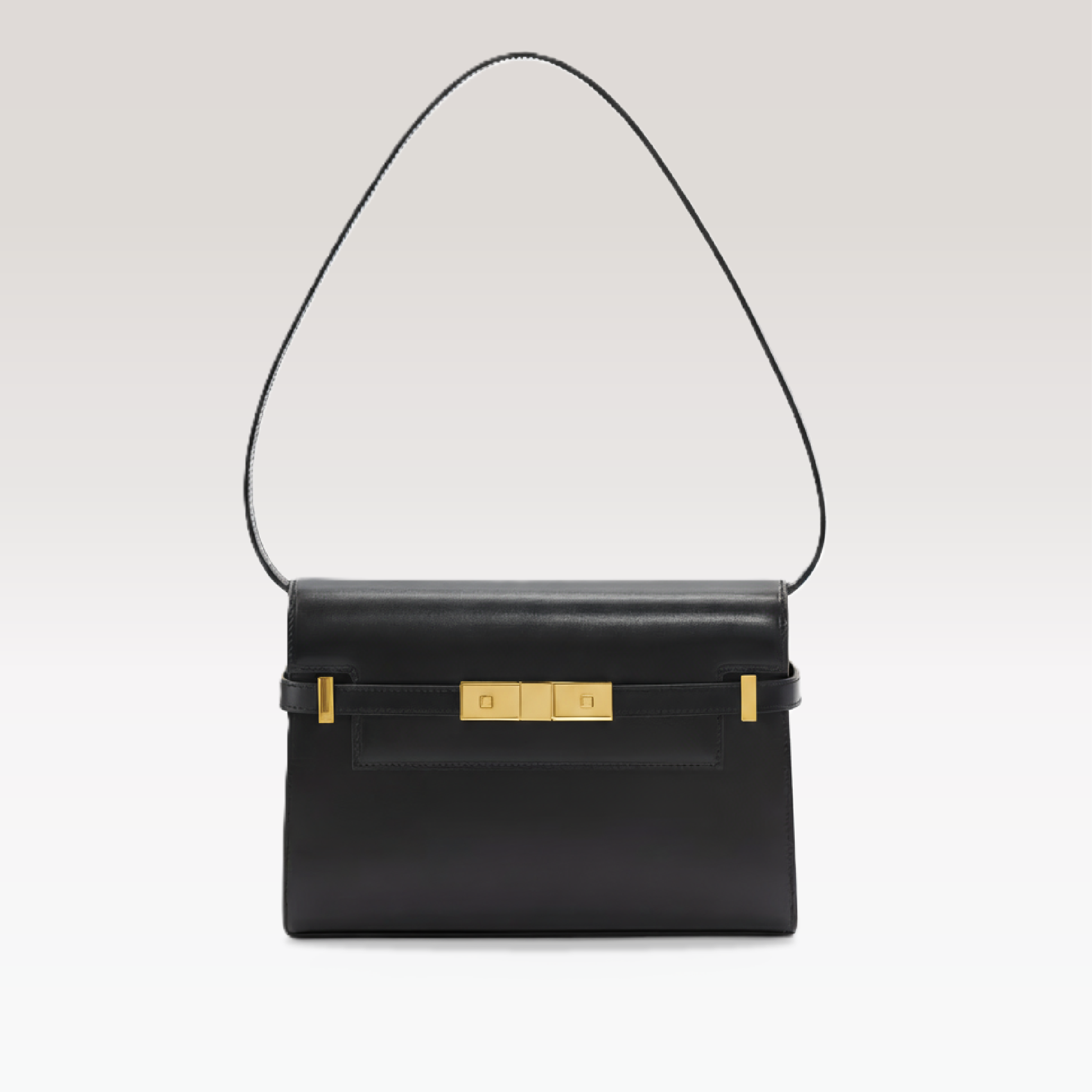 ARCANGELLIS_Seraphielle_calfskin_bag_in_Black_Gold_-_Hanging_View