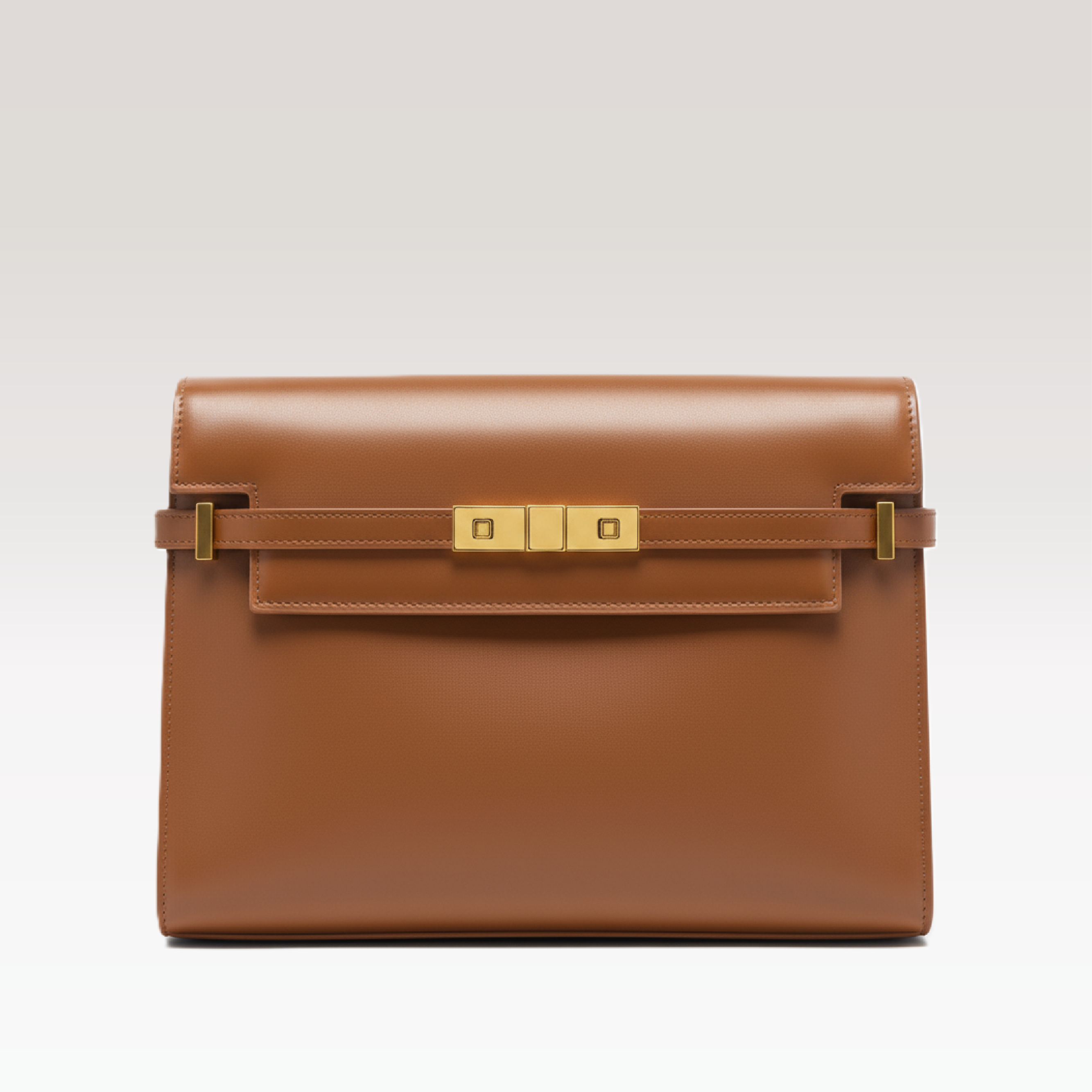 ARCANGELLIS_Seraphielle_calfskin_bag_in_Camel_-_Front_View