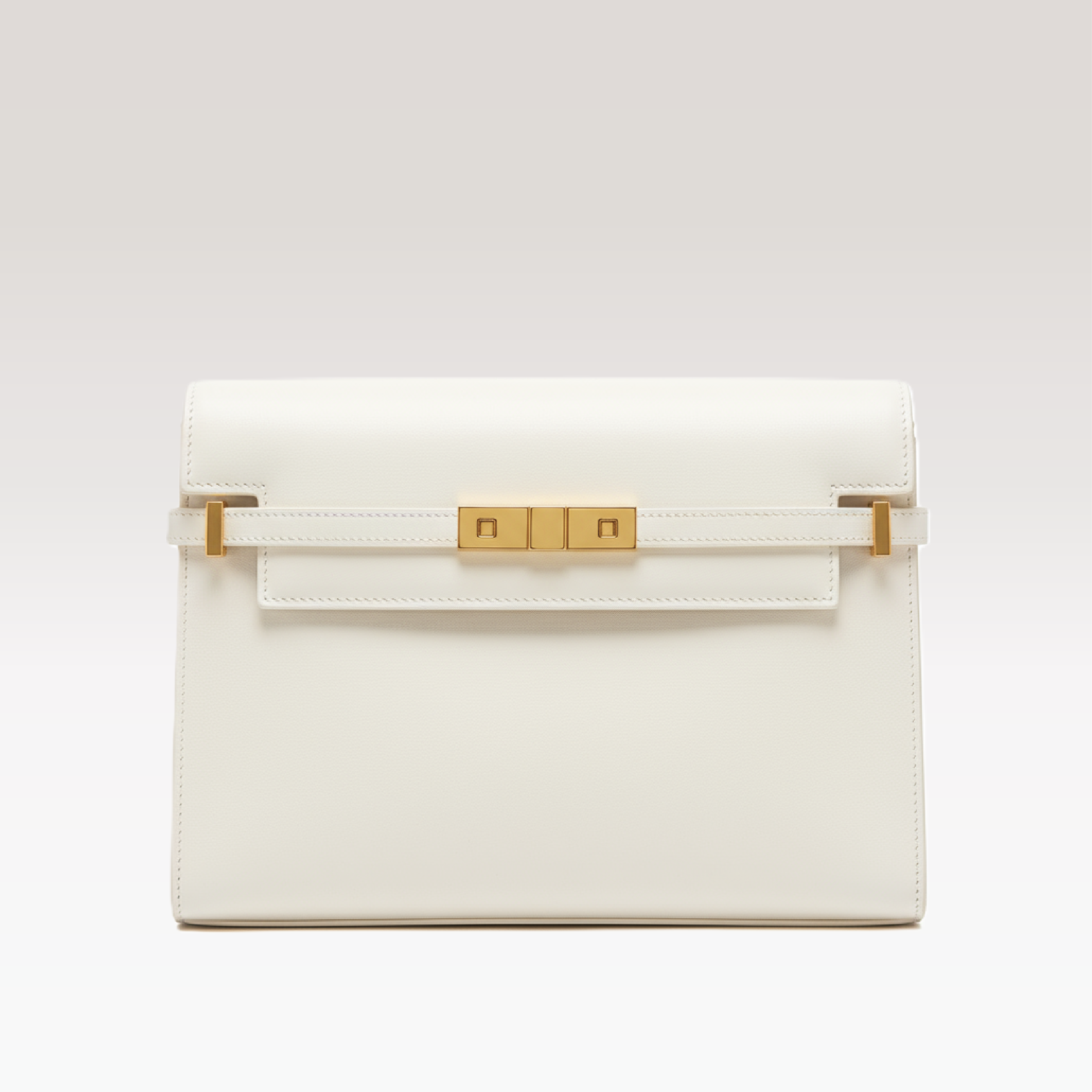 ARCANGELLIS_Seraphielle_calfskin_bag_in_White_vintage_-_Front_View